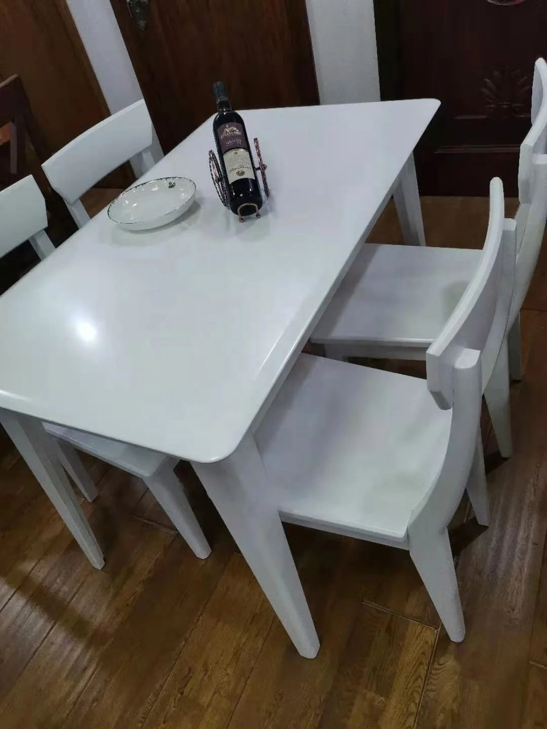 Birch Finger Joint Table Solid Wood Top Dining Room Table solid table
