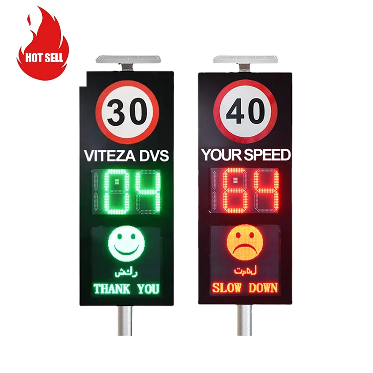 Factory Supply High Quality Radar Speed Limit Sign LED Digital Traffic Road Signs in the Philippines Japan Road Signs