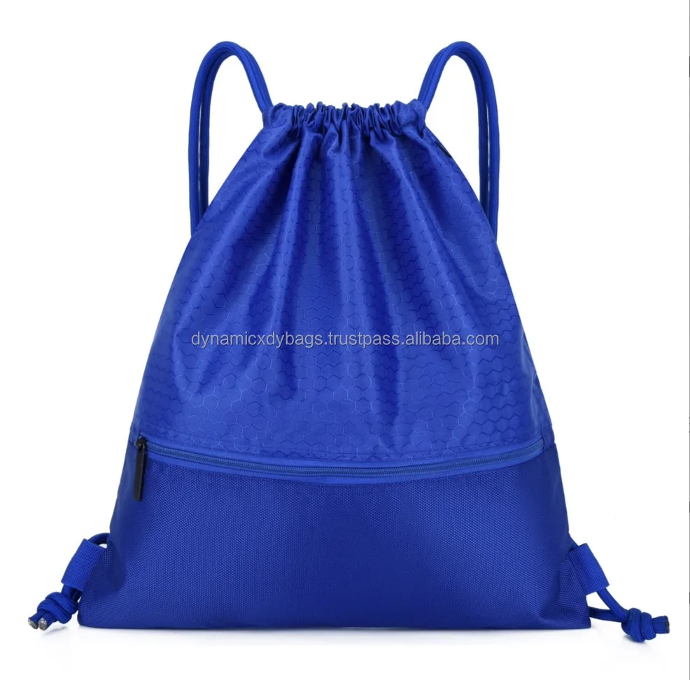 Vietnam Factory Customized Drawstring Bag Cinch Backpack Recycled Waterproof Polyester Sports Gym Drawstring Backpack