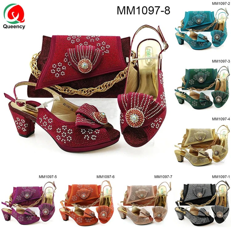 latest lady platform shoes ankara wax high heel shoes african wax shoes and bags