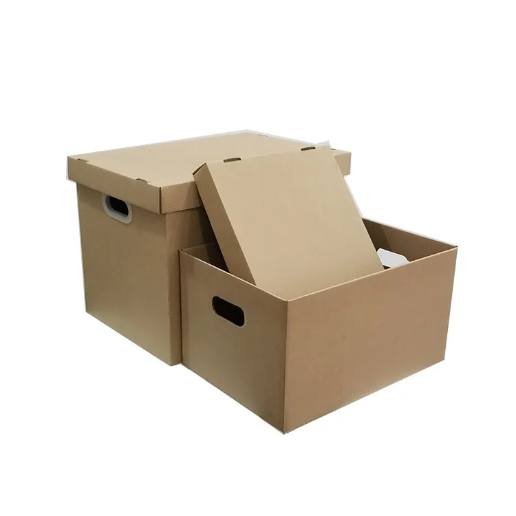 
Heavy Duty Corrugated cardboard Storage Banker File Boxes Moving Box 