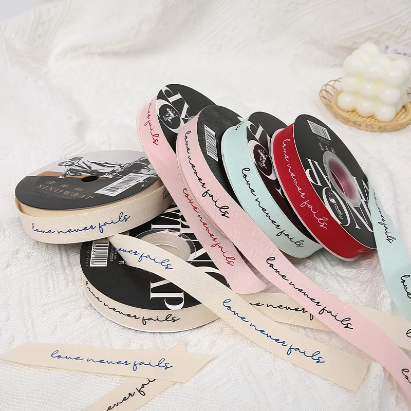 New English Cotton Yarn Webbing Hand DIY Bow Decorative Ribbon