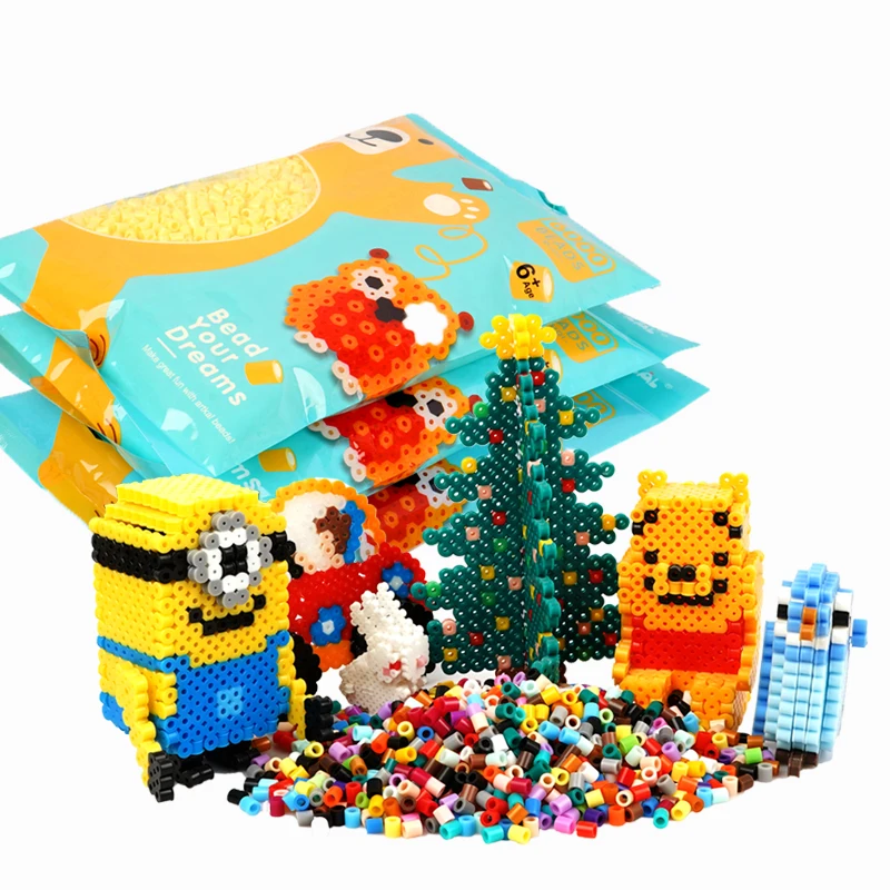 Manufacture Factory OEM ODM Custom S- 6000 Pcs  5mm  ARTKAL Fuse Beads Trend Products Perler Beads For Children