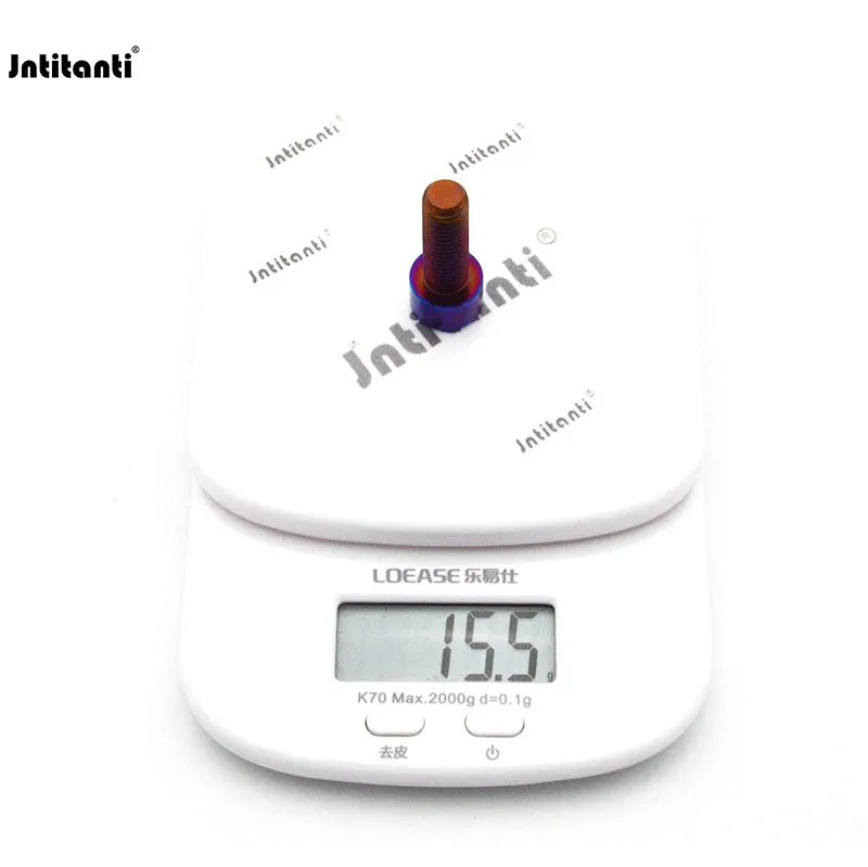 Jntitanti Automobile Vehicle Car Motorcycle Bike New Style M5 M6 M8 M10 M12 M14 Gr.5 Titanium Alloy Hex Socket Bolts Screw