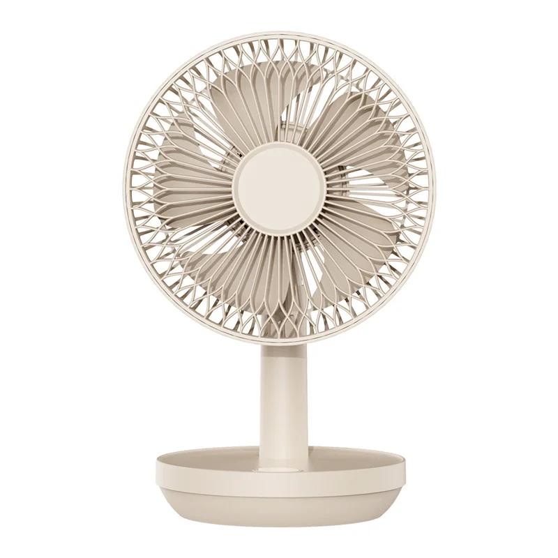 OEM creative gift 2024 New Desktop Fan Sleep Night Lights Silent Table Fan Rechargeable 3600mAh Battery Powered Fan