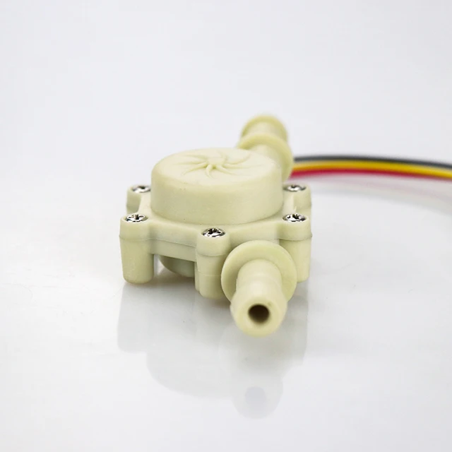  High Precision Miniature Liquid Flowmeter Drinking Water Beer Coffee Machine Pulse Hall Type Switch Sensor 10ma (DC5V)