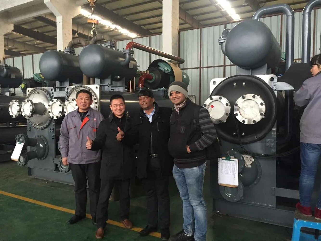 Plastic injection mould or PE PVC pipes extruder line water cooled screw type chiller