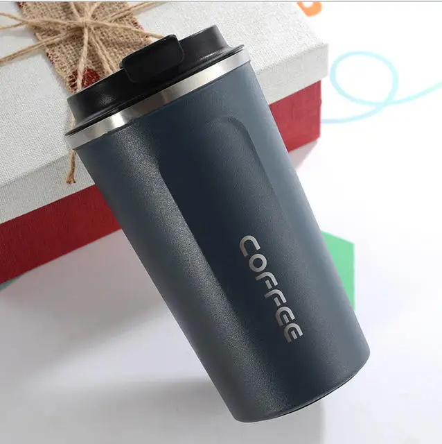 Best Selling Products In Factory Stainless Steel Insulated Leak Proof plastic Lid Thermal Coffee Mug Powder coated tumbler Cup