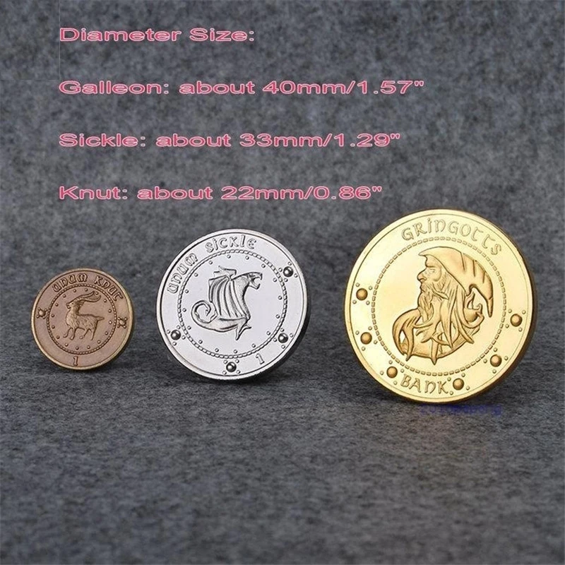Showman Wizarding World Party Magic World  Gringotts Bank Coins