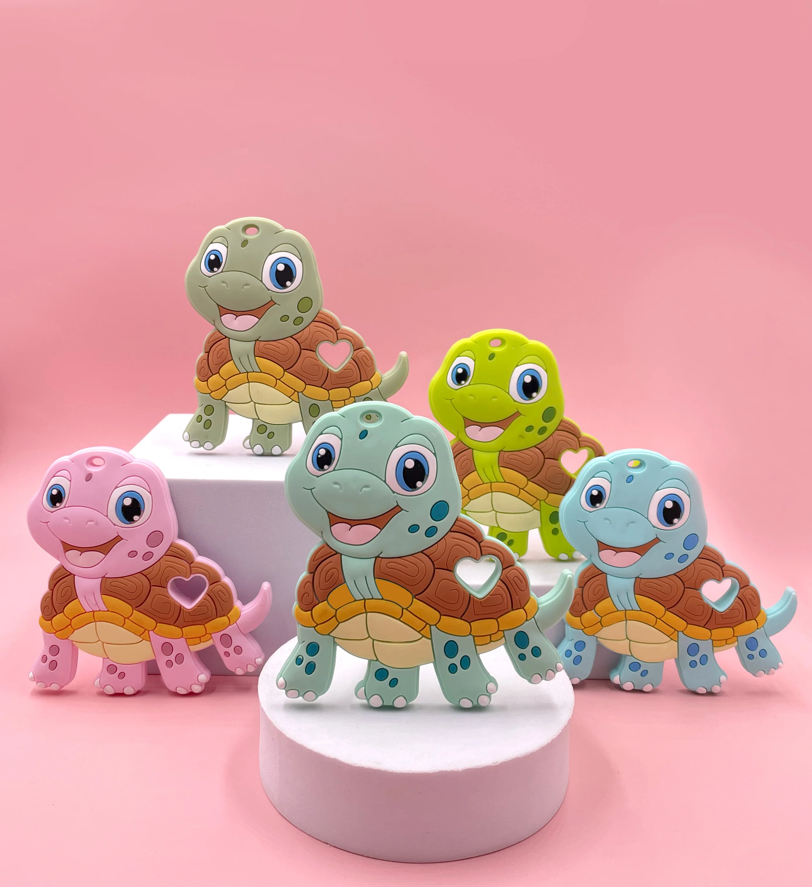 BPA Free Rodent Teeth Necklace Food Grade Chew Baby Toys Teether Set