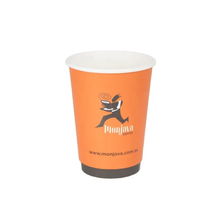 custom printed orange paper cups wholesale juice & drink for home work and party
