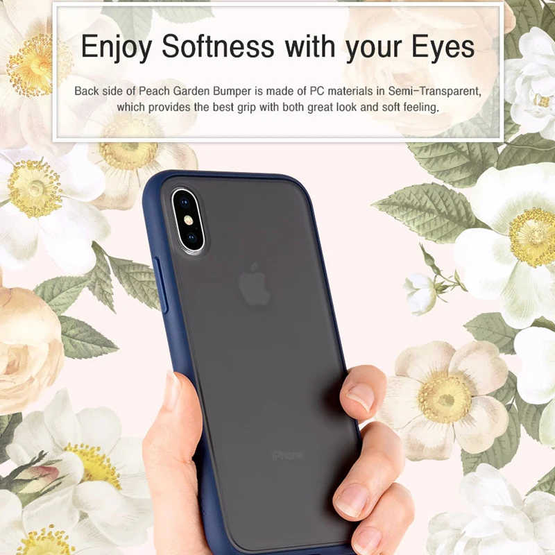 
Goospery latest design peach garden bumper case PC semitransparent phone case for iphone 11 pro max 