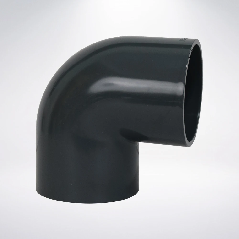 industry supplier PVC industrial  water supply pipe fitting  90 degree elbow  Chemical pipe