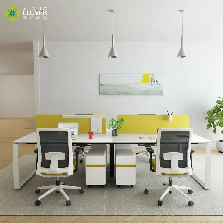 
Xinda Clover SLH Series 4 Seater Used Metal Office Furniture Modular Office Desk And Work Stations 