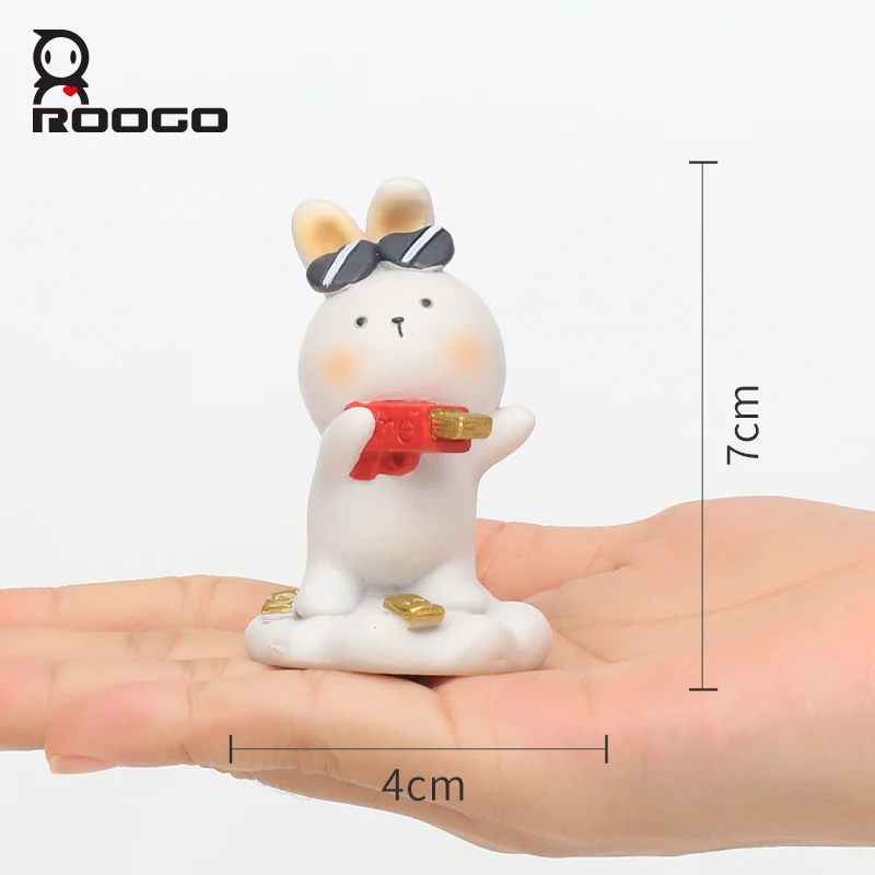 Roogo Annie Rabbit Resin Figurines Home And Desktop Decor Lovely Rabbit Design Great Present For Friends