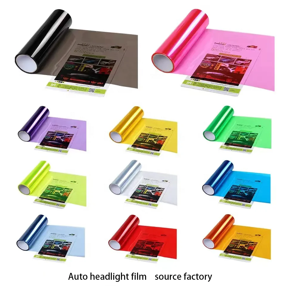 30CM x10M Headlight Taillight Tint Protection Film Car Lamp Vinyl Chameleon Headlight Tint Film