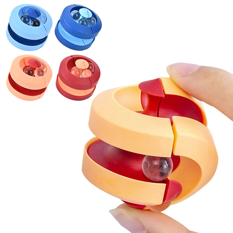 New creative marble ball orbit cube  spinners toys educational toys for kids decompress anxiety relief finger hand toy