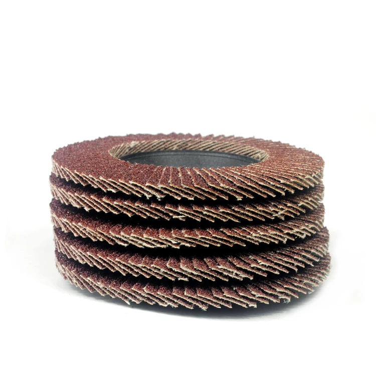 Fiber glass cover flap disc 115x22 flap grinding sanding discs 100mm diameter 72 pages