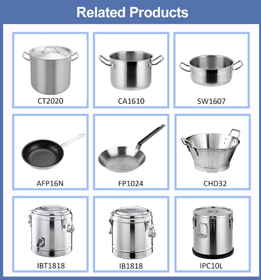 Factory Direct Eco-Friendly Stainless Steel Saute Pan for Restaurant Kitchen Use Compatible with Gas Stove