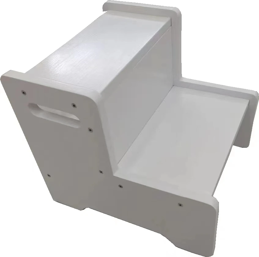 Factory Price Adjustable Two Step Wooden Stool Two Climbing Ladders Wooden Toddler Step Stool for Kids