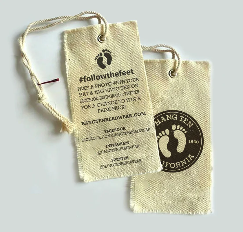 Hot sale garment accessories custom cloth hang tag rope