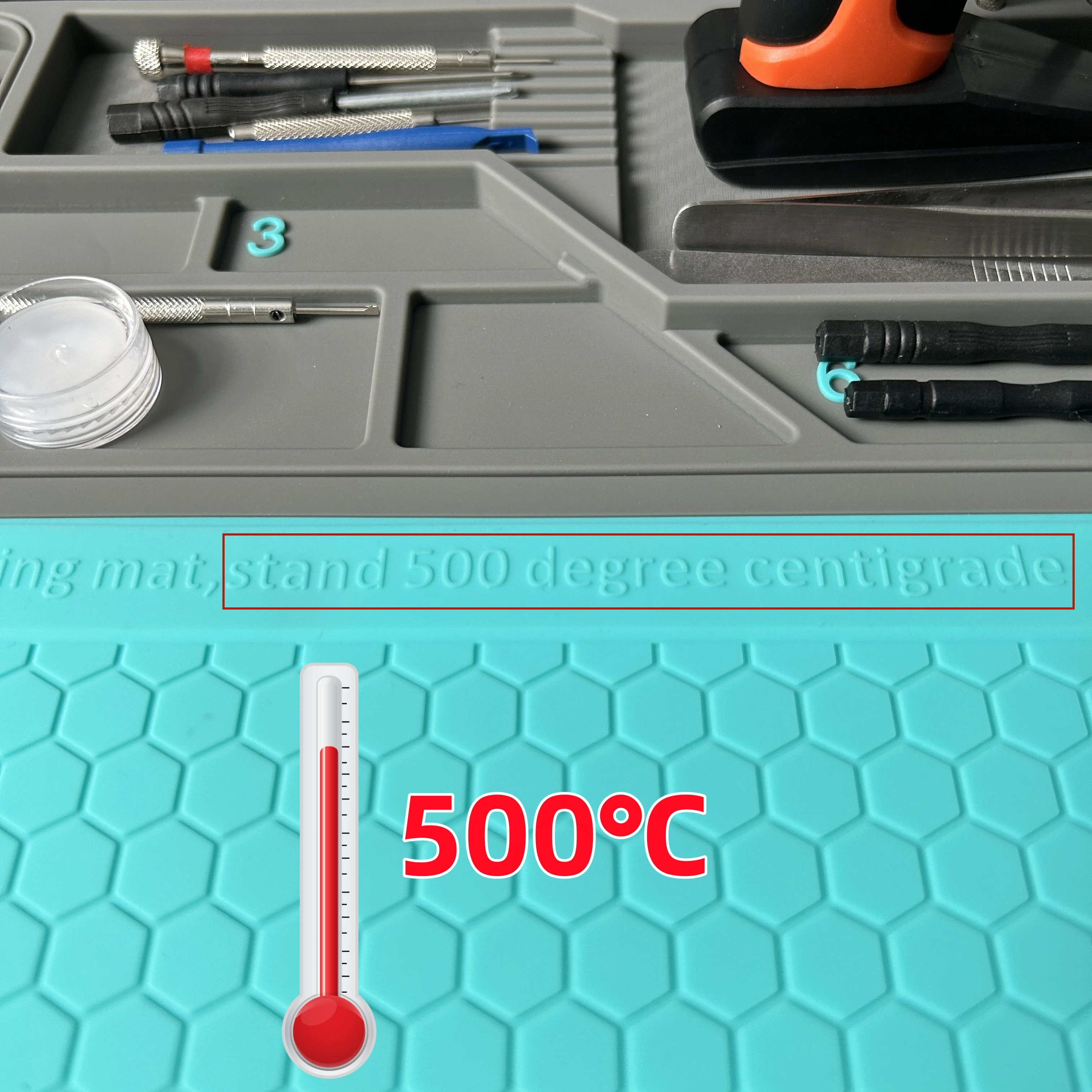Custom Print Moe Work Workbench Rubber Mat Pad Soft PVC Soldering Mat Phone Repair Desk Mat