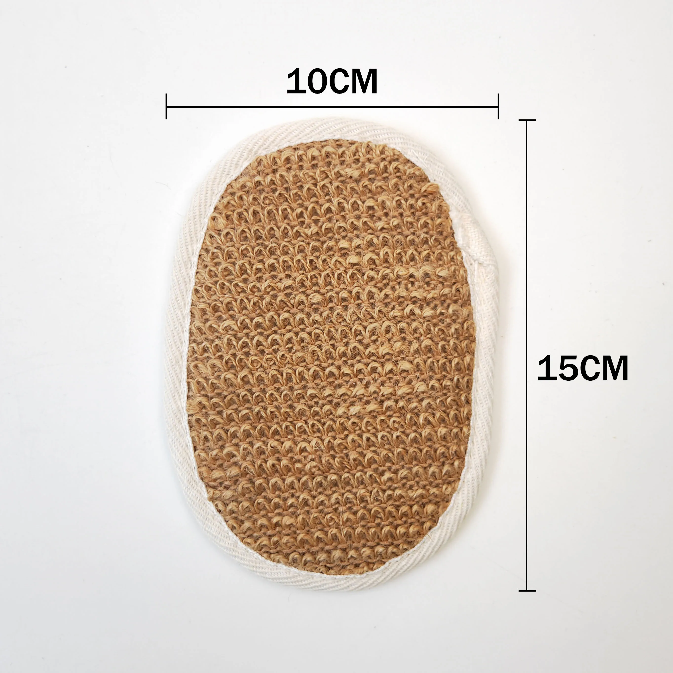 wholesale Natural Hemp Exfoliating Loofah Sponge Towel Natural Bath Scrubber Luffa Loofah Sponge Pads