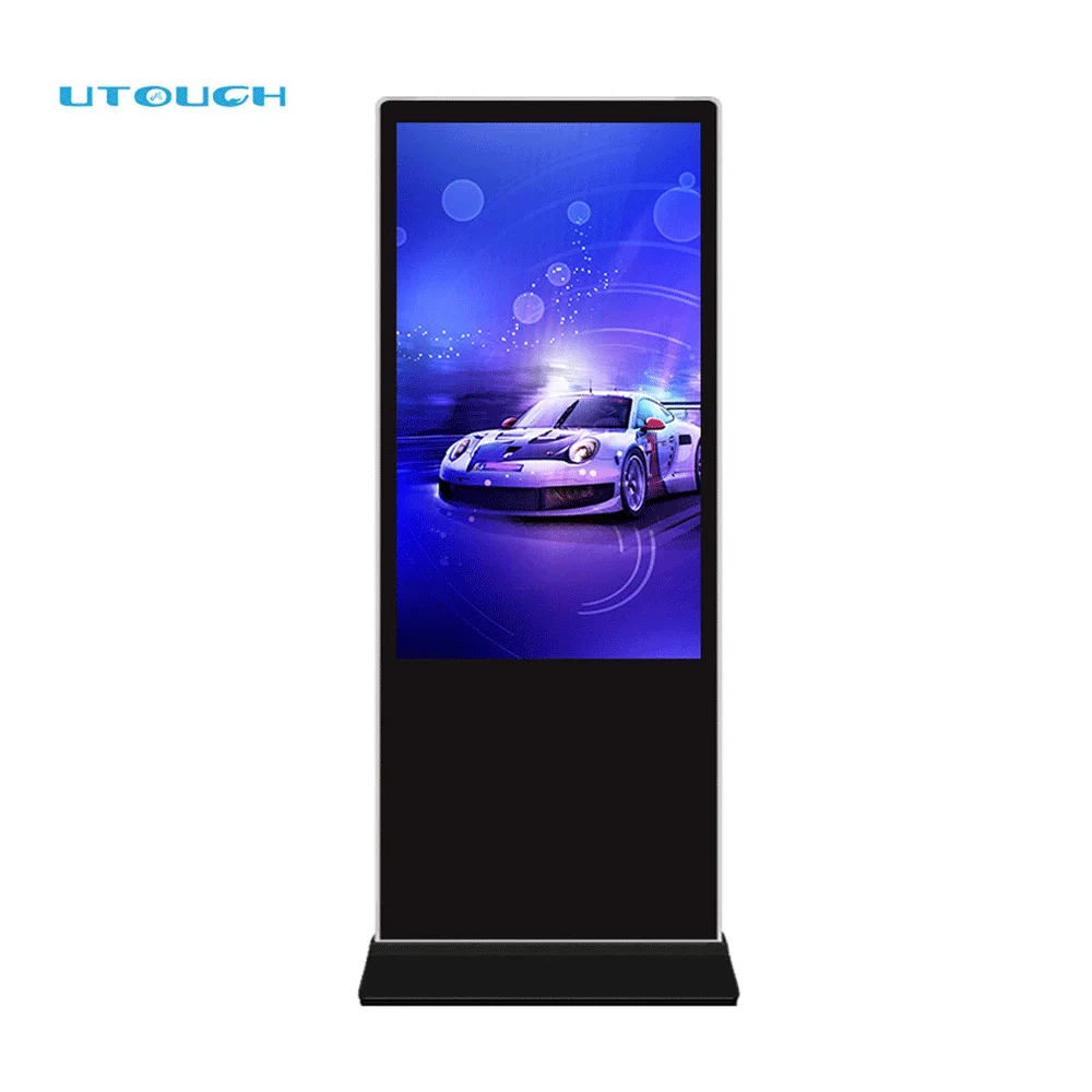 Android & Wins LCD touch screen digital signage kiosk advertising player ecran publicite screen advertising for gallery