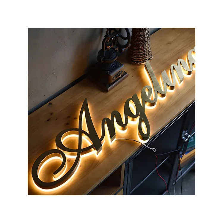 High Quality Backlit Logo Channel Letter sign Led Illuminated Sign Company Led 3d Letter custom sign for business
