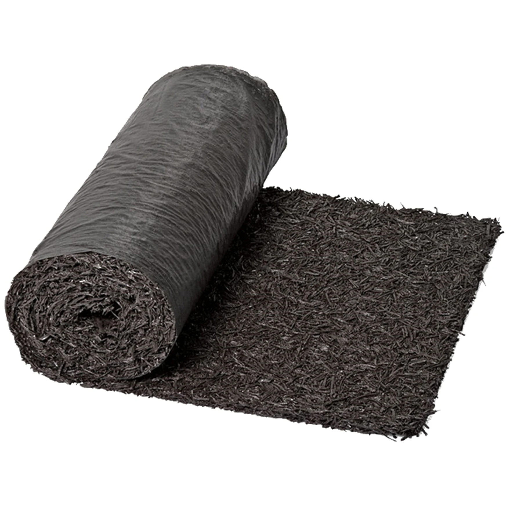 120 L x 4.50 W Black Recycled Rubber Permanent Garden Mulch Border,