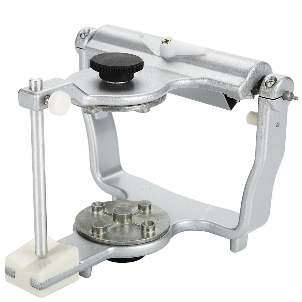 MR DEN High Quality Korean Japan Anatomic Dental Articulators Silvery Denture Adjustable Teeth Metal Alloy Style Manual