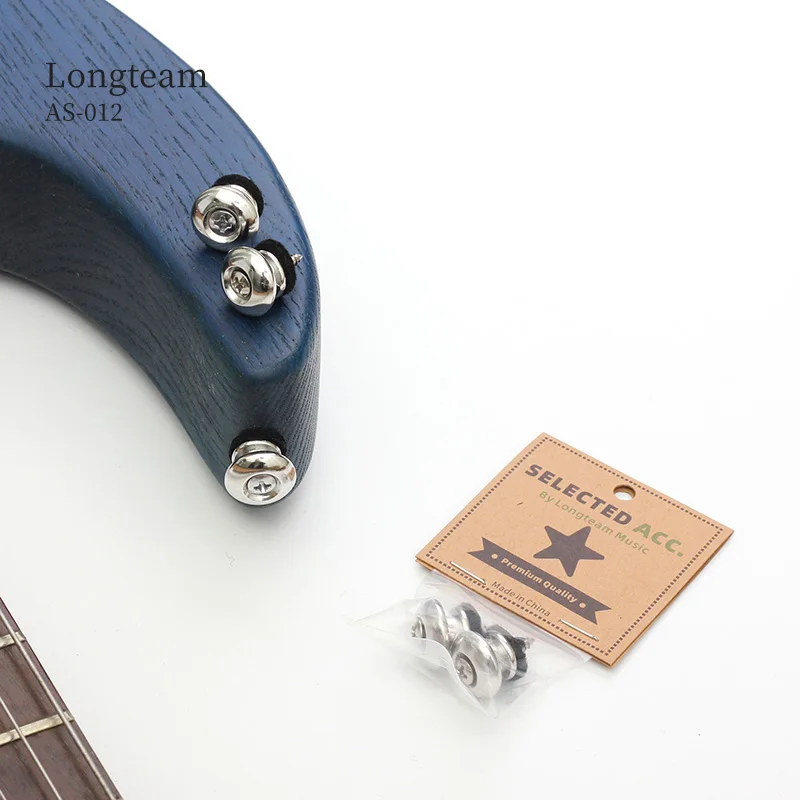 Acoustic Guitar Strap Buttons Chrome Guitar Accessories Ukulele End Pin Bass Strap Buckle