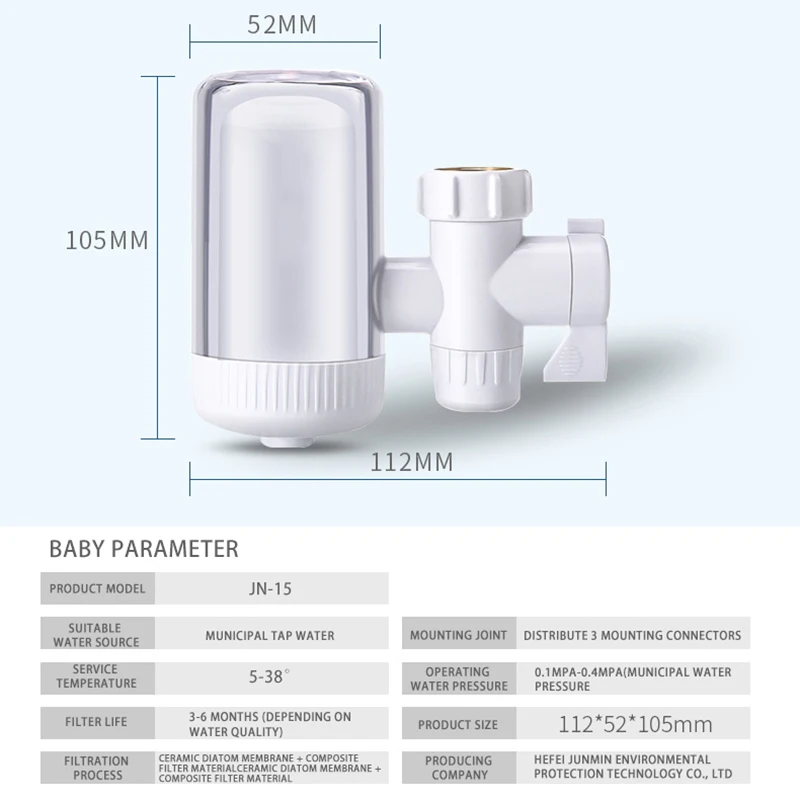 Small Domestic Ceramic water-strainer filter Cartridge water filter purifier for home use