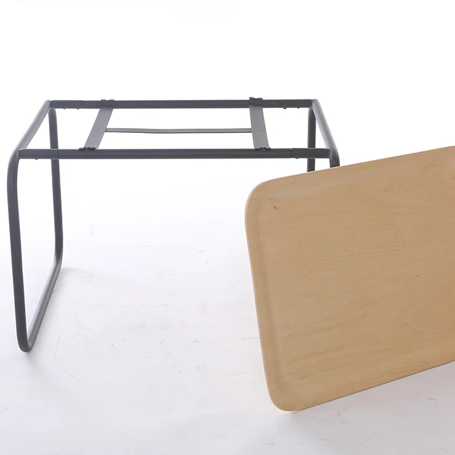 
Factory Wholesale Modern Home Furniture Metal Base Coffee Black And Natrual Side Table 