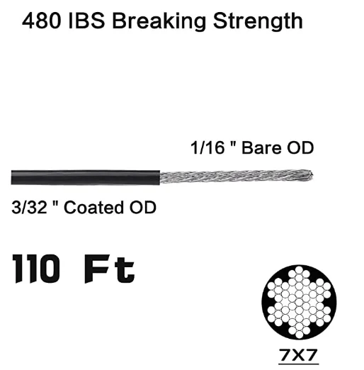 Turnbuckle Wire Rope Tension with Hooks Outdoor Lights Hanging Kit String Lights Suspension Kit 304 Stainless Steel Cable