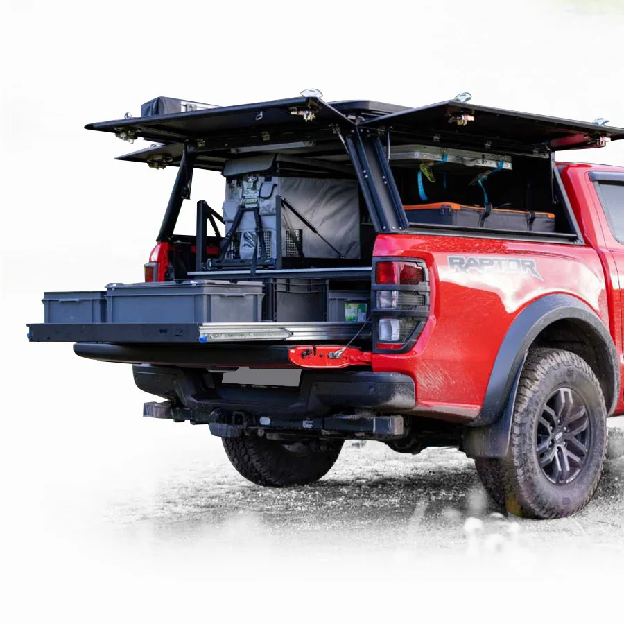 Lamax 2024 навес для грузовика с жестким верхом окнами стальной пикапа Toyota Hilux Vigo Revo