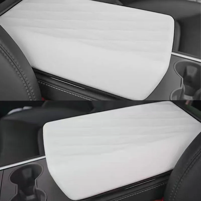 High Car Armrest Cover for Tesla Model 3 Model Y Center Console Protector Pad