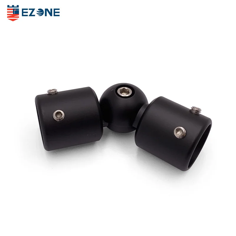 Heavy Brass Curtain Rod Corner Connector Elbow Black Modern Design for Hotel Bath Hardware Set