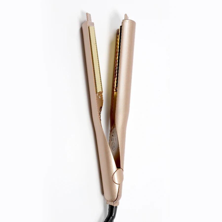 high quality flat irons hair curly iron 2 in 1 Titanium Anion hair straightener manufacturer curling wand Iron travel machine