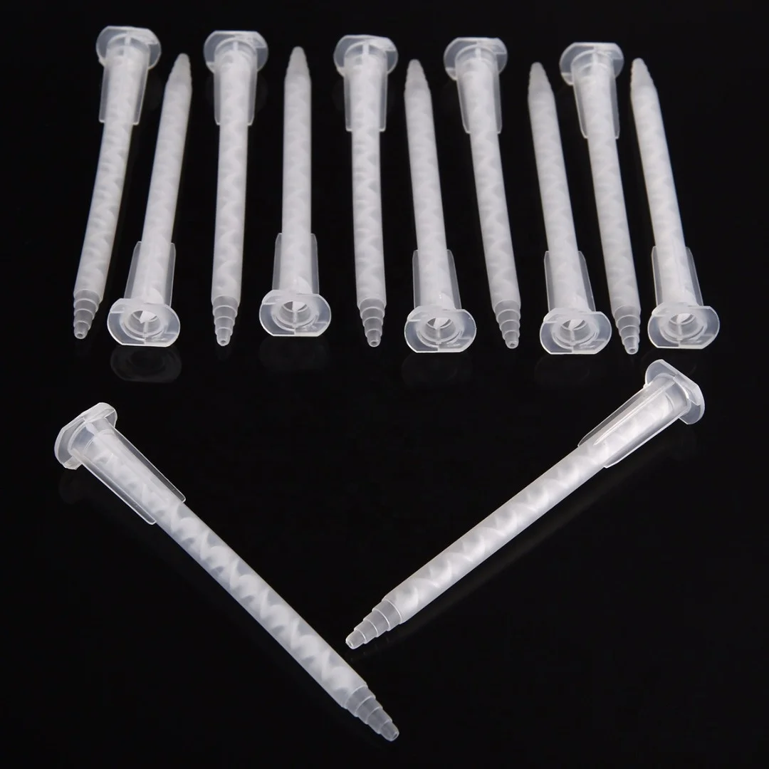 103.6mm Mixing Tip Plastic Tube Epoxy Nozzles for Epoxy Resin Adhesive Tool 50ml MA5.4-17S Static Mixer Nozzle