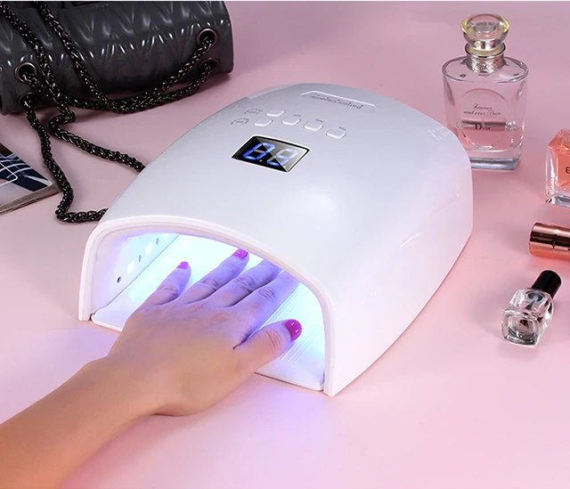 
RISESUN 2019 New Style Portable wireless Rechargeable Battery Powered Dryer 48w uv lamp led nail 