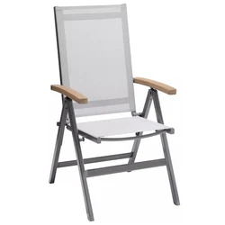 Patio Portable Folding Chairs With Armrest Outdoor Camping Beach Deck Dining Folding Chairs textilene fabric