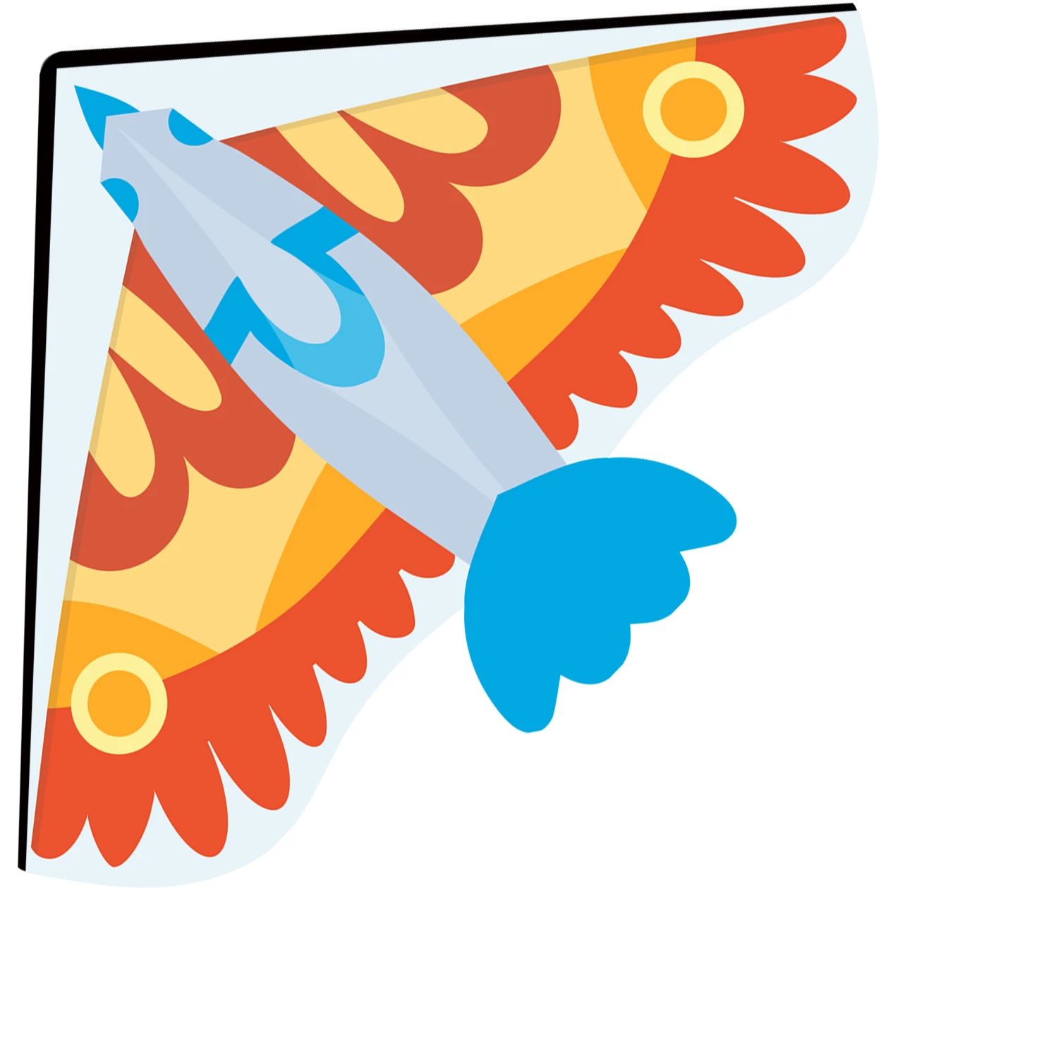 Hot Sale Custom Delta Single Line Kite  Outdoor Flying Toys Bird Cartoon Animal Flying Kite from Weifang