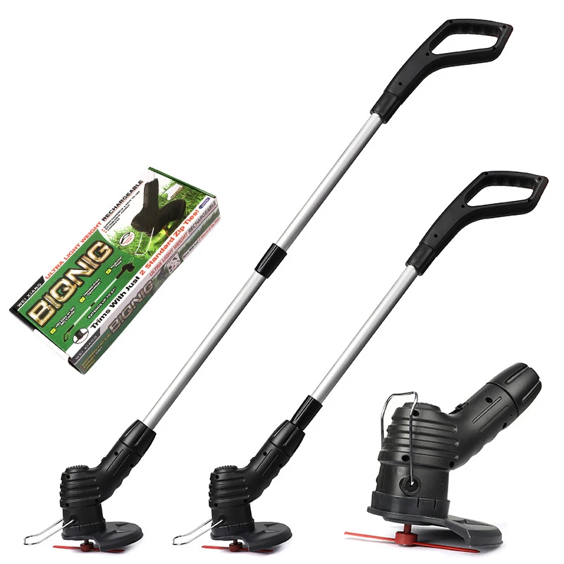 Portable Electric Lawn Mower rechargeable Powered Cordless Hand Push Garden Tool