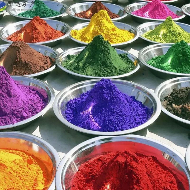 iron oxide pigment for concrete coloration of terrazzo magnetic materials plastic pigments