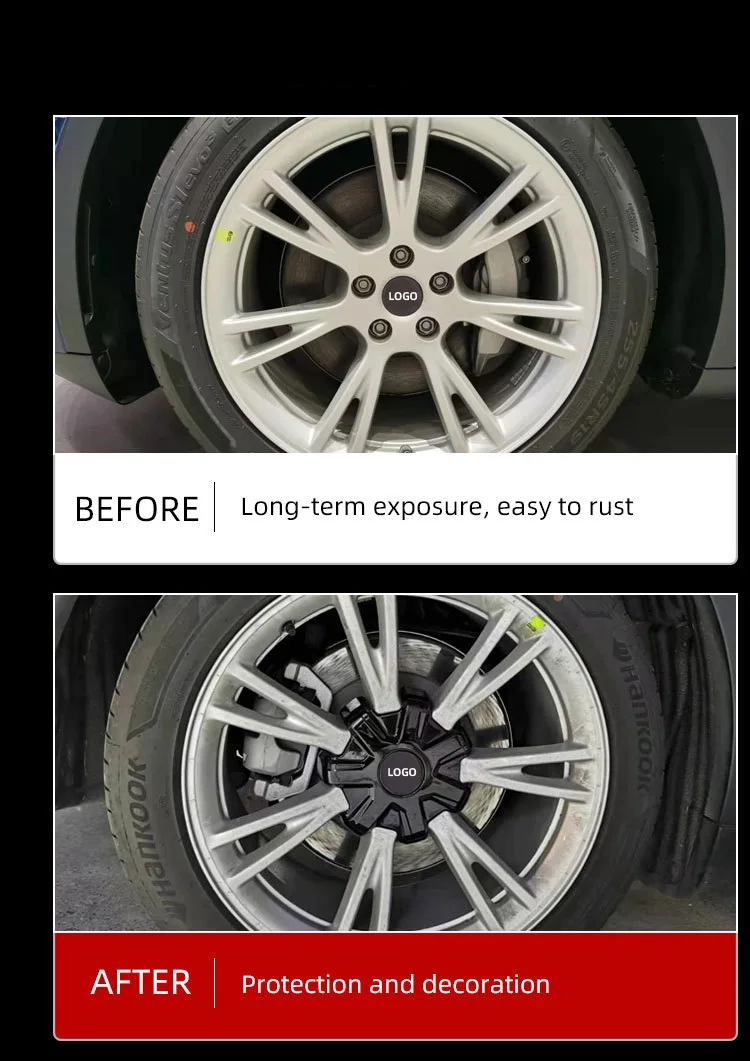 2021 Customized Car Wheel Decoration For Model Y Hub Caps Wheel Cover Wheel Hubcaps 7 Claw Center Hub Cover