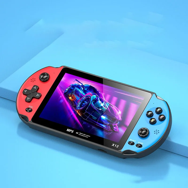 Cheap X12 Big Screen 5.1 inch handheld game player built games Video Game Consoles for PSP kids gift