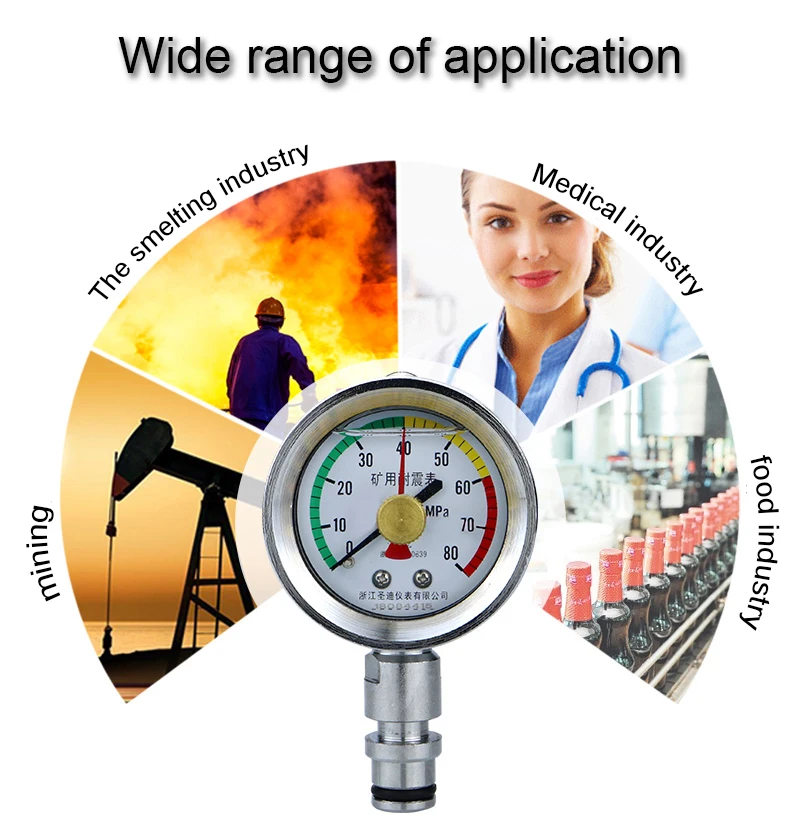 High Quality Hydraulic Industrial Digital Pressure Gauge Manometer