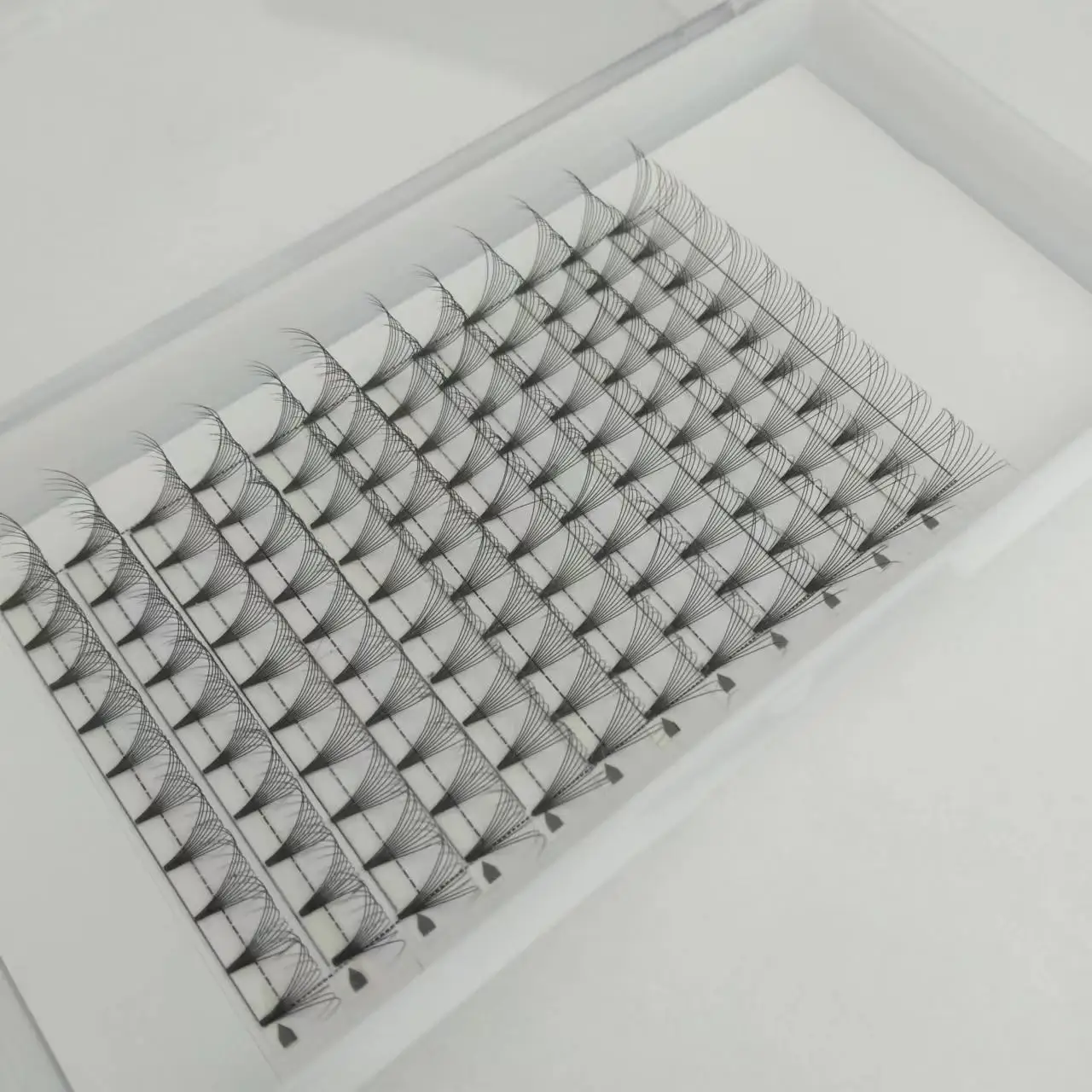 Корейские шелковые накладные ресницы pbt, готовые, веер 10d 0,07 мм, Короткие паровые ресницы, поддоны для наращивания ресниц