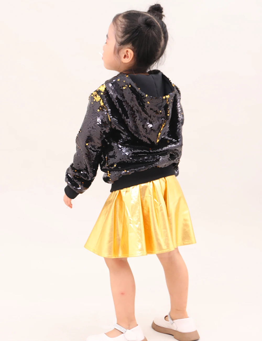 ODM Sequin Jacket for Toddler Winter Hoodie Zip Up Manufacturers for Custom Varsity in Easter